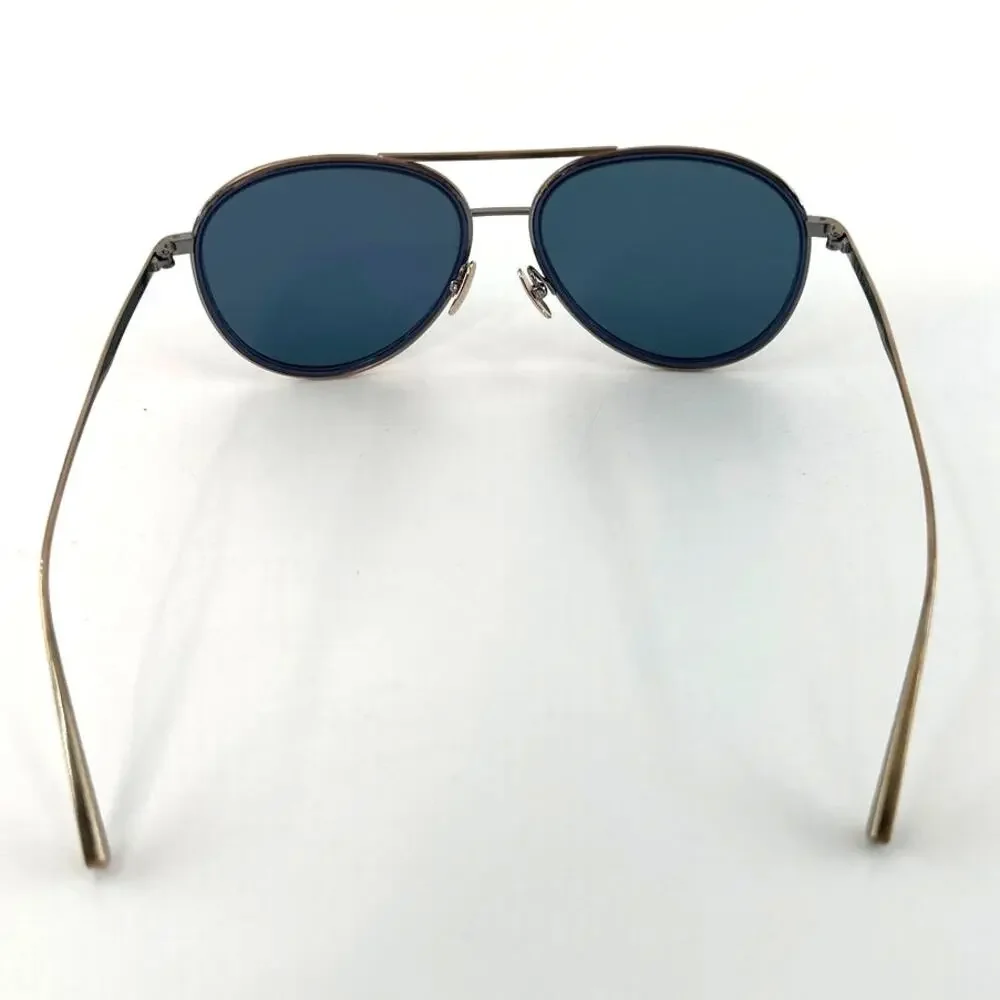 Salt. Unisex Antique Gold Indigo Blue Columbia 59 Sunglasses